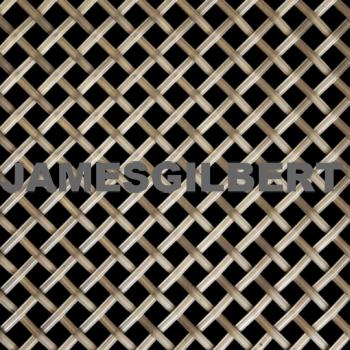 Handwoven Stainless Steel Decorative Grille with 3mm Reeded Wire and 6mm Diamond Aperture